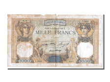 France, 1000 Francs, 1 000 F 1927-1940 ''Cérès et Mercure'', 1936, KM #79c, 1...