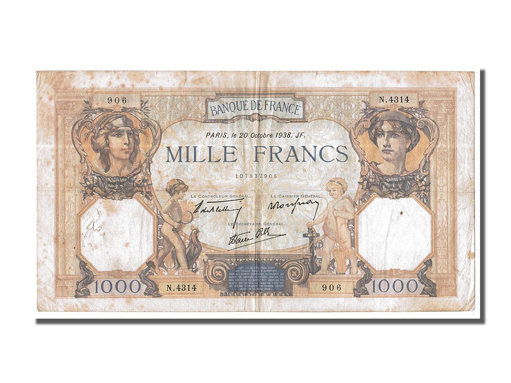 1000 Francs type Cérès et Mercure Modifié