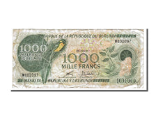 Burundi, 1000 Francs, 1991, KM #31d, 1991-10-01, EF(40-45), W