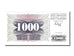 Banconote, Bosnia - Erzegovina, 1000 Dinara, 1992, 1992-07-01, FDS