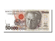 Banknote, Brazil, 50 Cruzeiros Reais on 50,000 Cruzeiros, 1993, UNC(65-70)