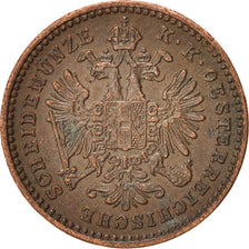 Österreich, Franz Joseph I, Kreuzer, 1858, Milan, EF(40-45), Copper, KM:2186