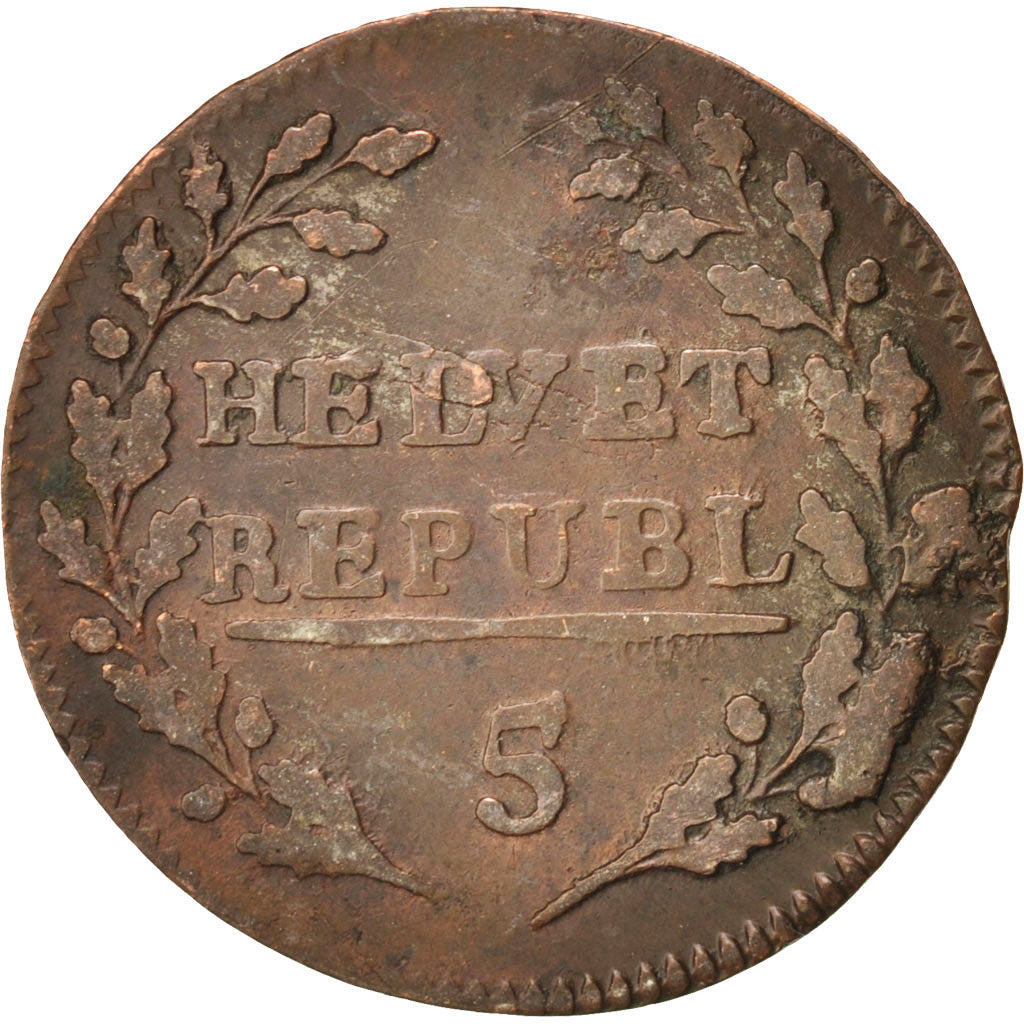 Schweiz, 1/2 Batzen, 1799, VF(30-35), Billon, KM:A6