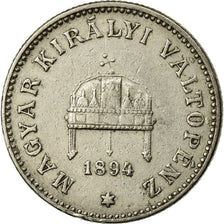 Münze, Ungarn, Franz Joseph I, 20 Fillér, 1894, Kormoczbanya, SS, Nickel