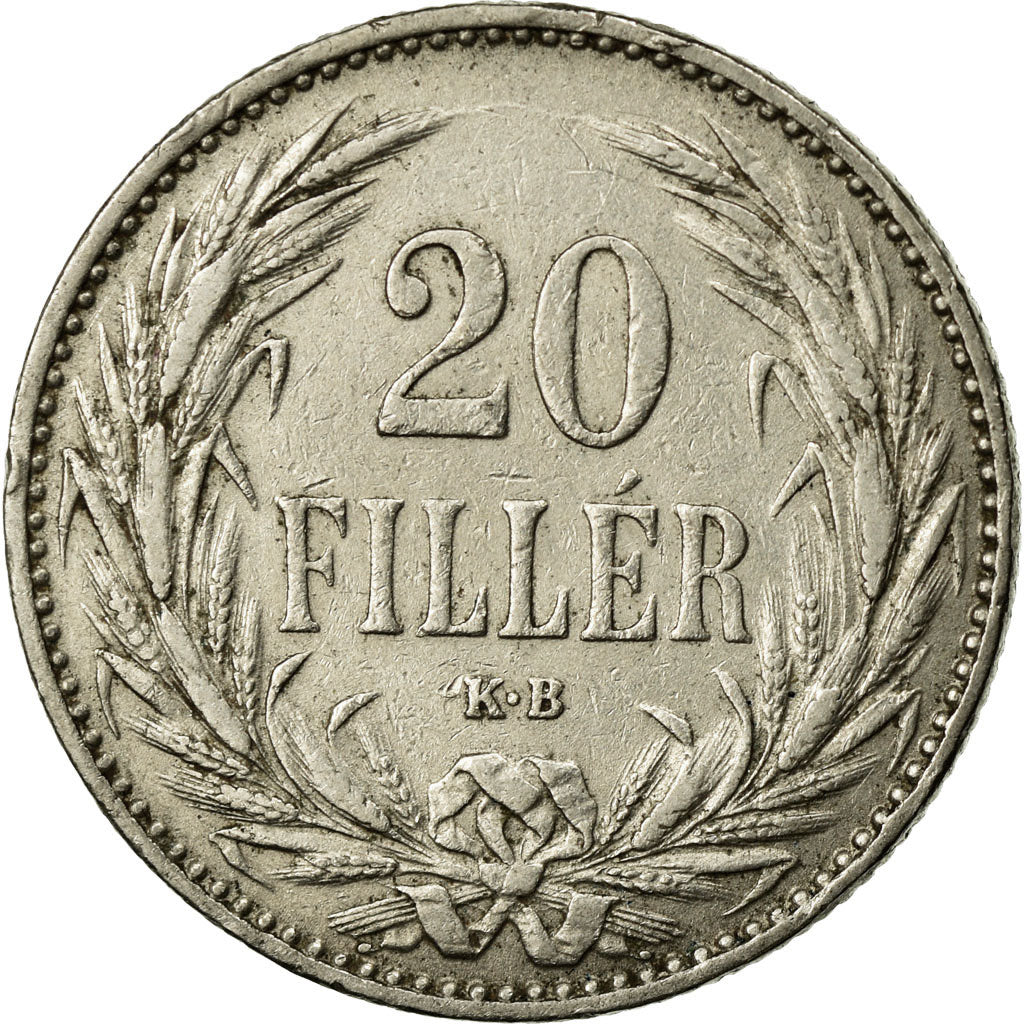 Münze, Ungarn, Franz Joseph I, 20 Fillér, 1894, Kormoczbanya, SS, Nickel