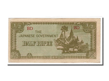Billet, Birmanie, 1/2 Rupee, 1942, NEUF