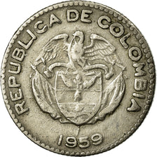 Coin, Colombia, 10 Centavos, 1959, Bogota, EF(40-45), Copper-nickel, KM:212.2