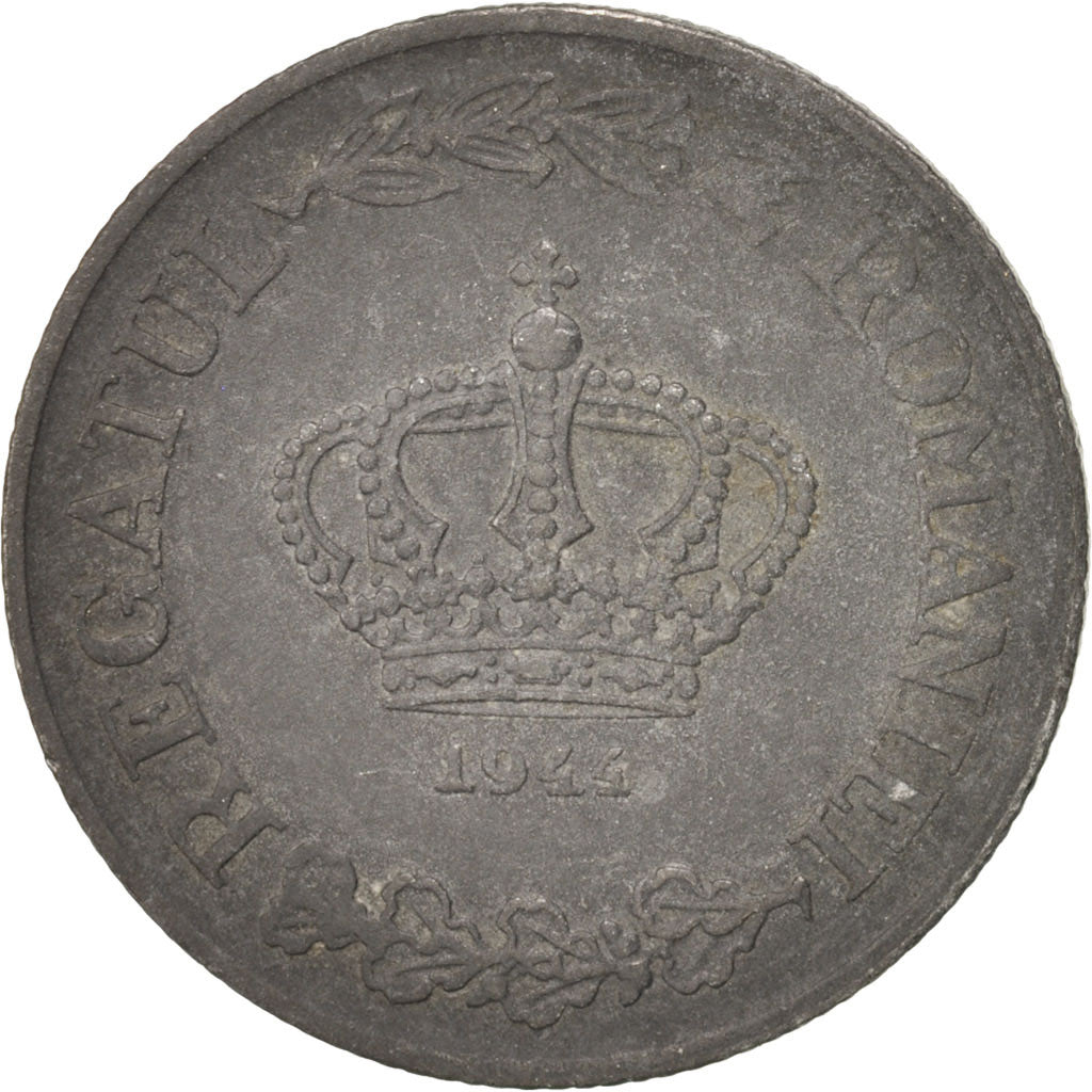 Romania, Mihai I, 20 Lei, 1944, EF(40-45), Zinc, KM:62