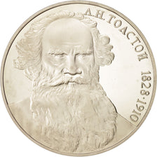 Russia, Rouble, 1988, Leo Tolstoi, MS(64), Copper-nickel, KM:216