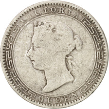 Ceylon, Victoria, 25 Cents, 1893, VF(20-25), Silver, KM:95