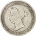 Ceylon, Victoria, 25 Cents, 1893, VF(20-25), Silver, KM:95