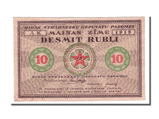 Lettonia, 10 Rubli, 1919, SPL