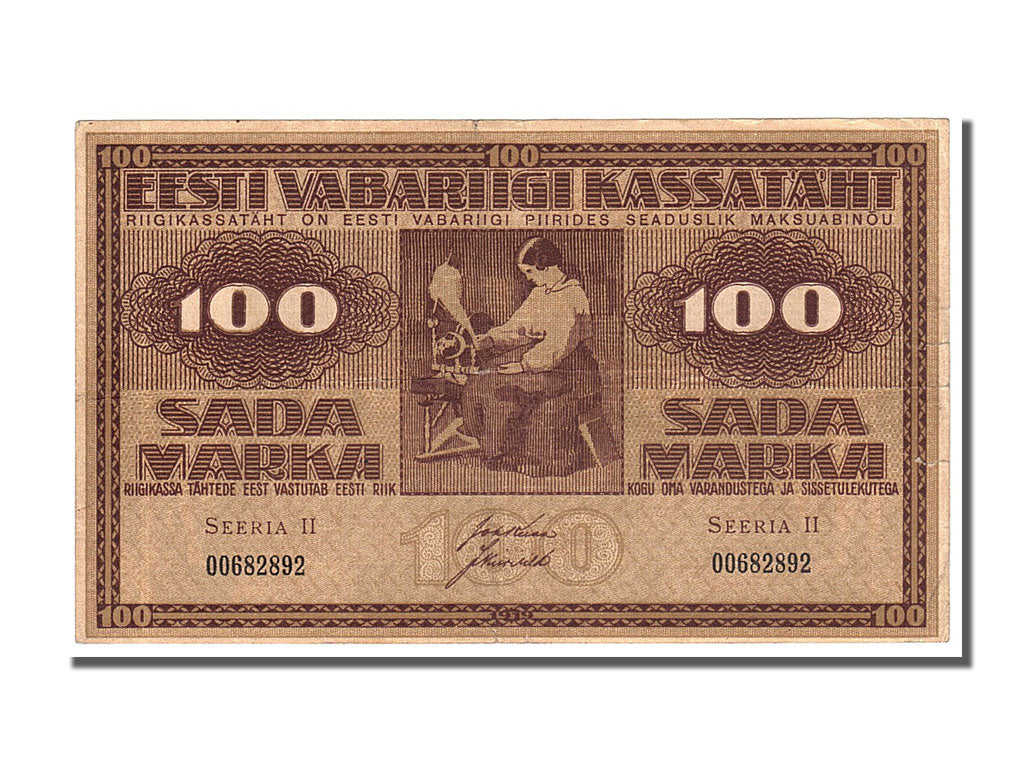 Estonia, 100 Marka, 1919, BB