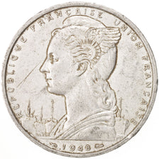 French Somaliland, 5 Francs, 1948, Paris, EF(40-45), Aluminum, KM:6