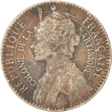 Martinique, Franc, 1922, VF(20-25), Copper-nickel, KM:41