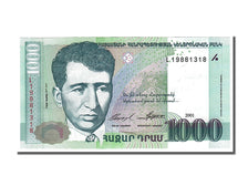 Banconote, Armenia, 1000 Dram, 2001, FDS