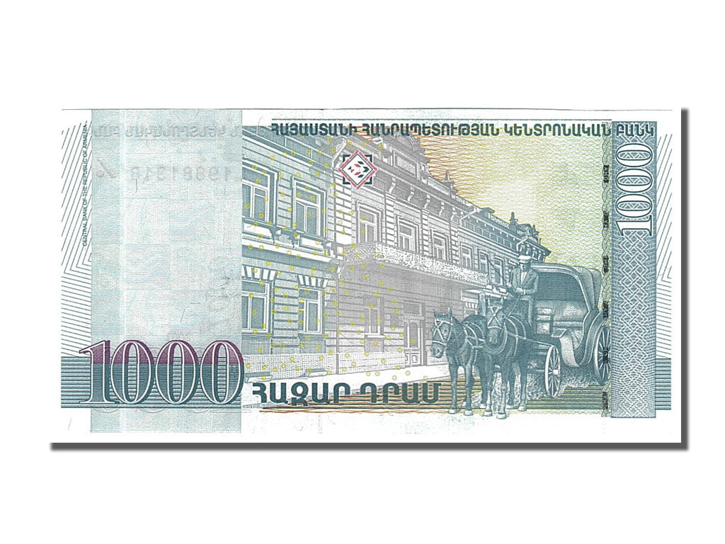 Banconote, Armenia, 1000 Dram, 2001, FDS