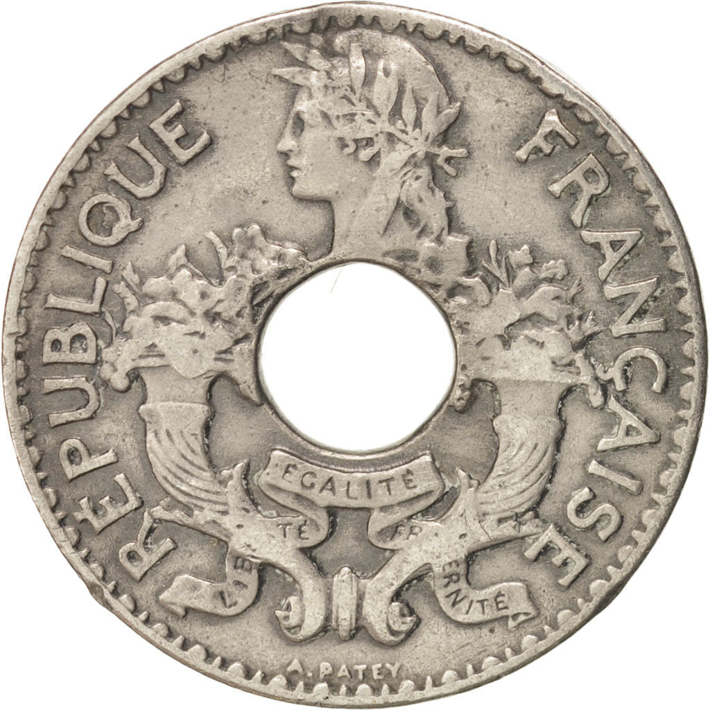 Münze, FRENCH INDO-CHINA, 5 Cents, 1937, Paris, SS, Copper-nickel, KM:18