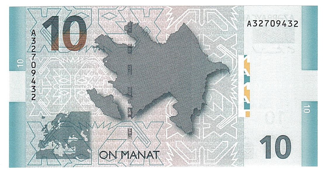Azerbaigian, 10 Manat, 2005, FDS