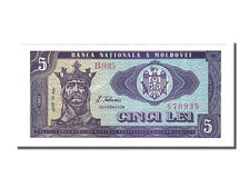 Banknote, Moldova, 5 Lei, 1992, UNC(65-70)