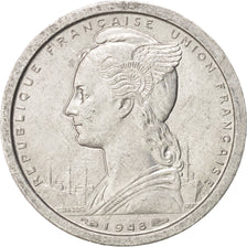 French West Africa, Franc, 1948, SUP, Aluminum, KM:3, Lecompte:6