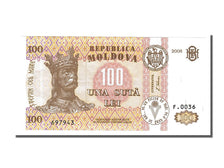 Geldschein, Moldova, 100 Lei, 2008, UNZ