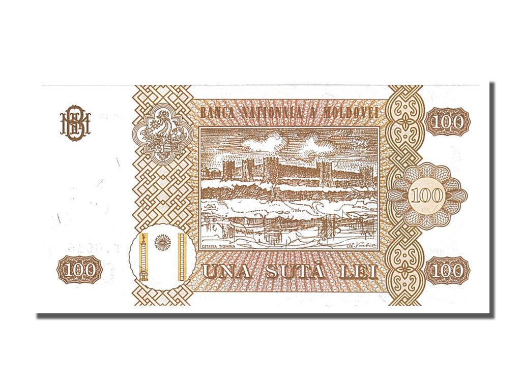 Geldschein, Moldova, 100 Lei, 2008, UNZ
