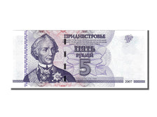 Geldschein, Transnistrien, 5 Rublei, 2007, UNZ-