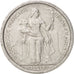 FRENCH OCEANIA, Franc, 1949, AU(55-58), Aluminum, KM:2, Lecompte:18