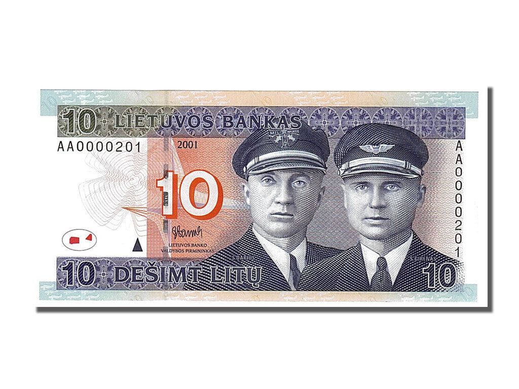Lithuania, 10 Litu, 2001, KM #65, UNC(65-70), AA