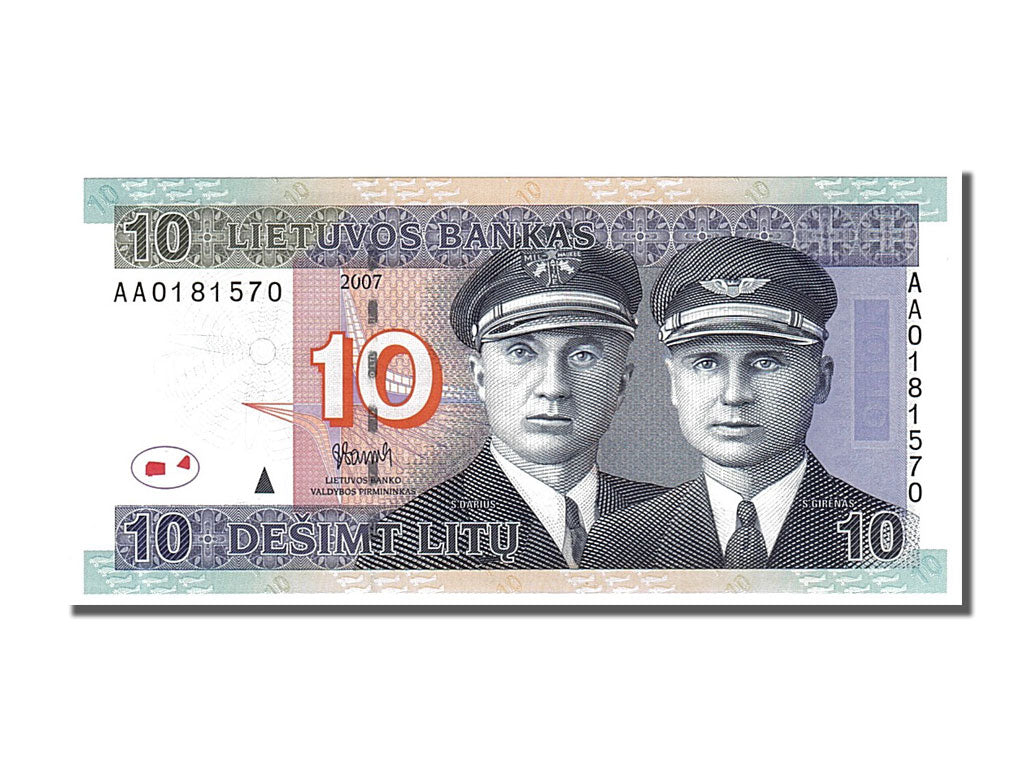 Lithuania, 10 Litu, 2007, KM #68, UNC(65-70), AA