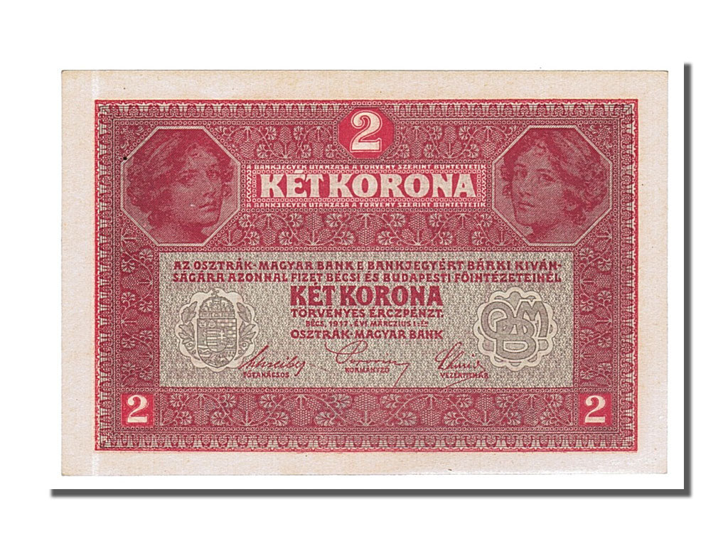 Austria, 2 Kronen, 1917, KM #21, 1917-03-01, UNC(63), 097059