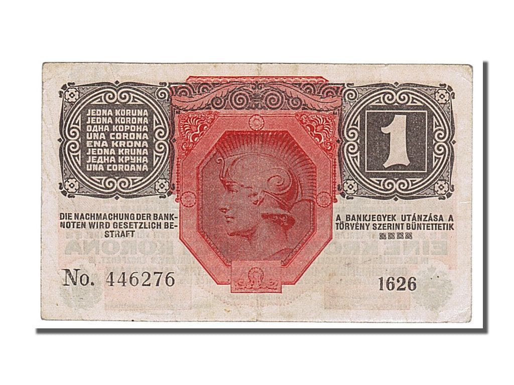 Banknote, Austria, 1 Krone, 1916, 1916-12-01, AU(55-58)
