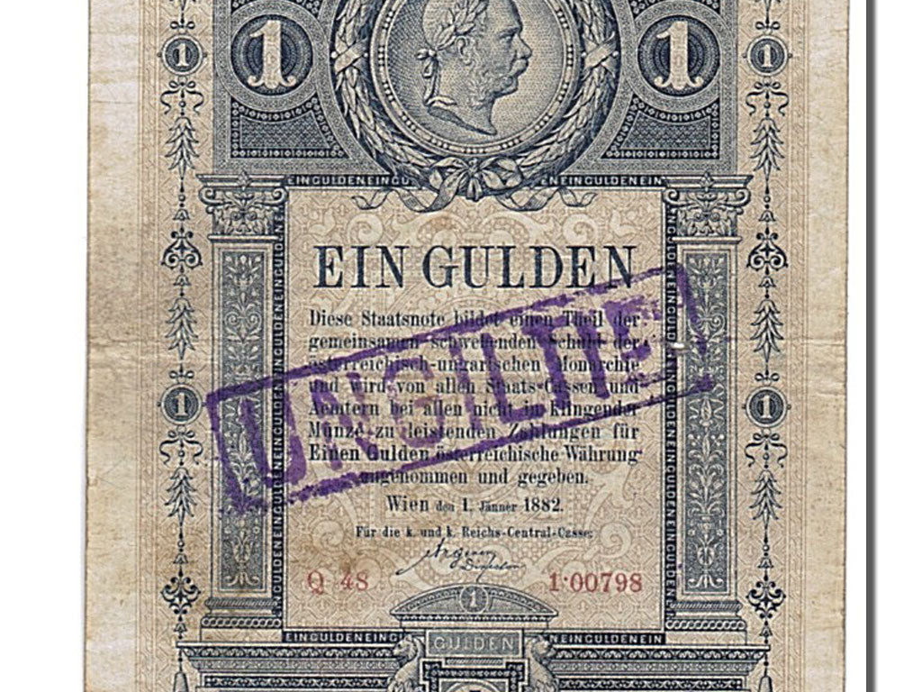 Austria, 1 Gulden, 1882, KM #A153, 1882-01-01, VF(20-25), Q48