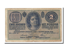 Austria, 2 Kronen, 1914, KM #17b, 1914-08-05, VF(30-35), C744904