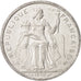 French Polynesia, 2 Francs, 1990, Paris, AU(55-58), Aluminum, KM:10