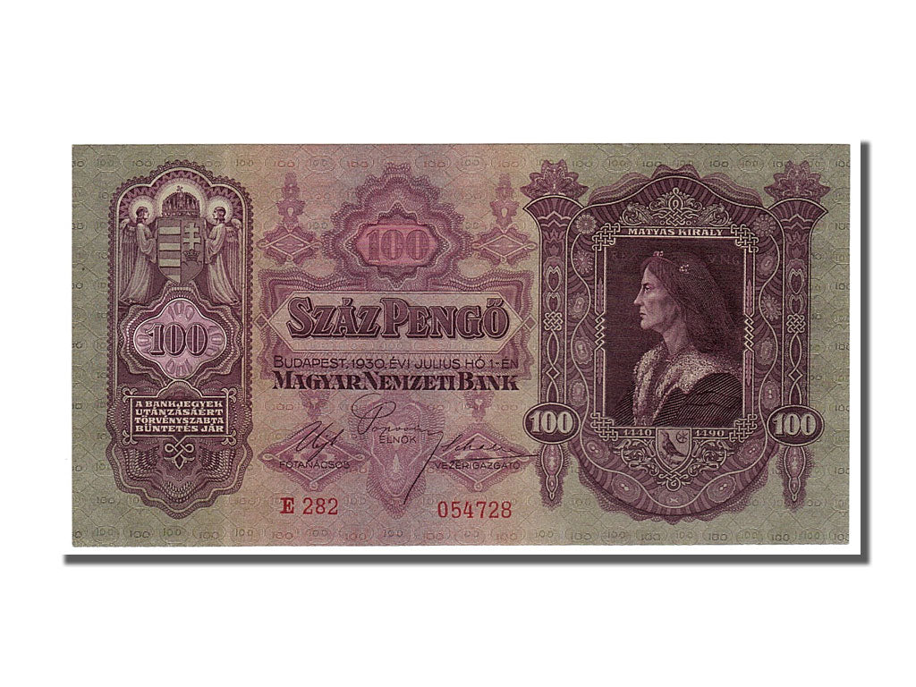 Ungheria, 100 Pengö, 1930, 1930-07-01, SPL