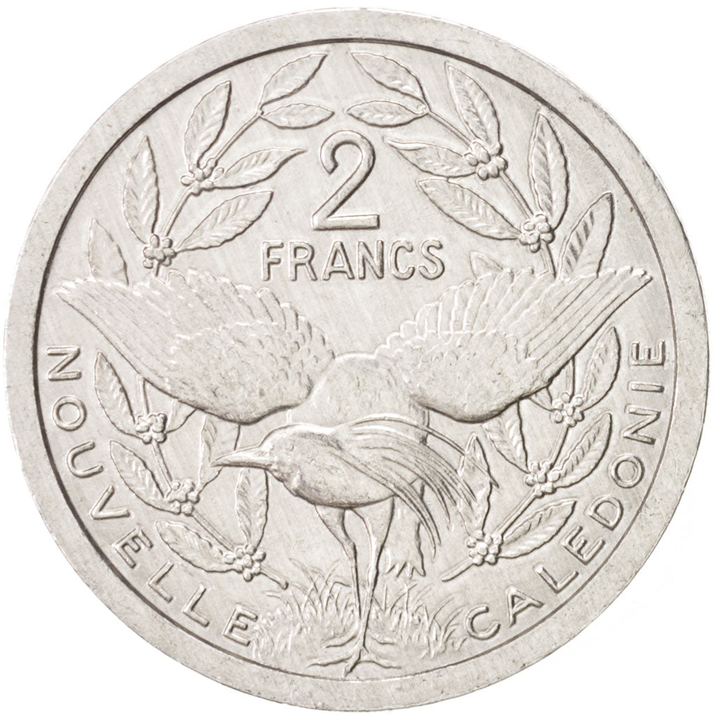 New Caledonia, 2 Francs, 2006, Paris, AU(55-58), Aluminum, KM:14