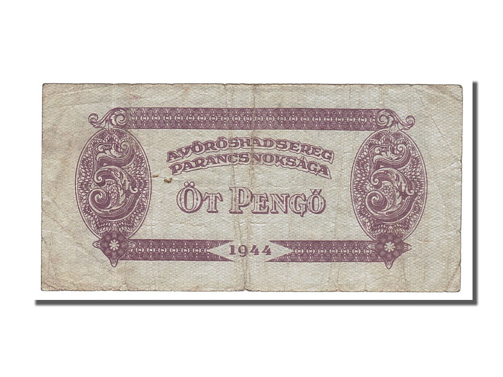 Ungheria, 5 Pengö, 1944, MB+