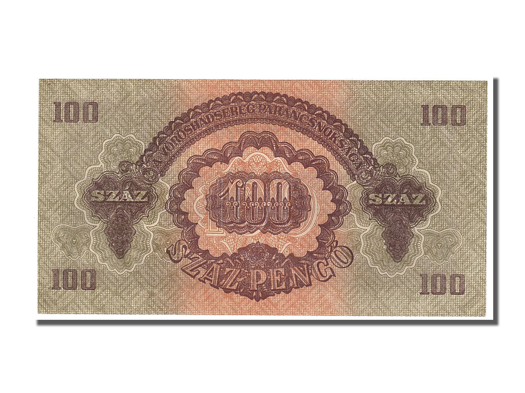 Hungary, 100 Pengö, 1944, KM #M8, UNC(65-70), TE
