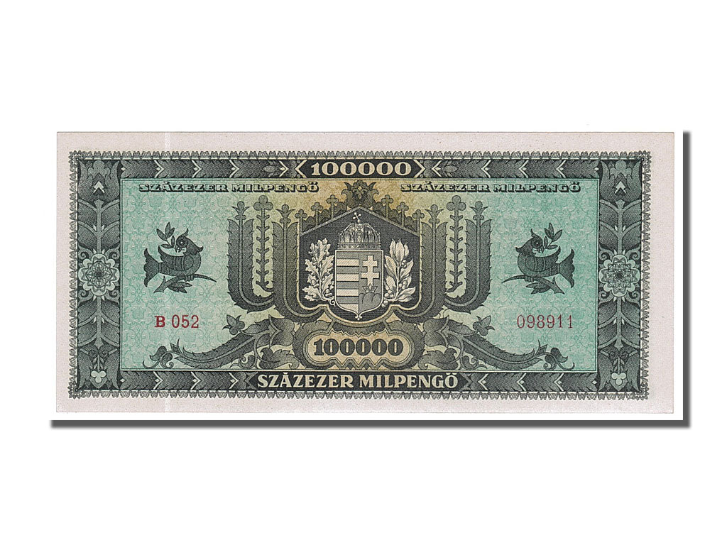Banknote, Hungary, 100,000 Milpengö, 1946, 1946-04-29, UNC(65-70)