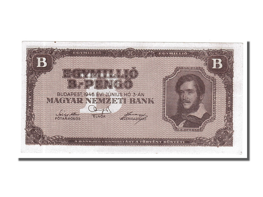 Hungary, 1,000,000 B.-Pengö, 1946, KM #134, 1946-06-03, UNC(65-70)