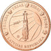 Letonia, medalla, 2 C, Essai Trial, 2003, FDC, Cobre
