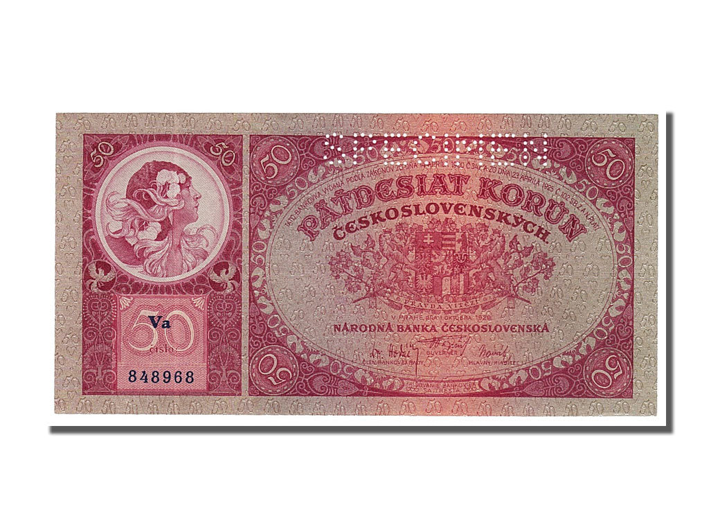 Czechoslovakia, 50 Korun, 1929, KM #22s, 1929-10-01, UNC(65-70), 848968
