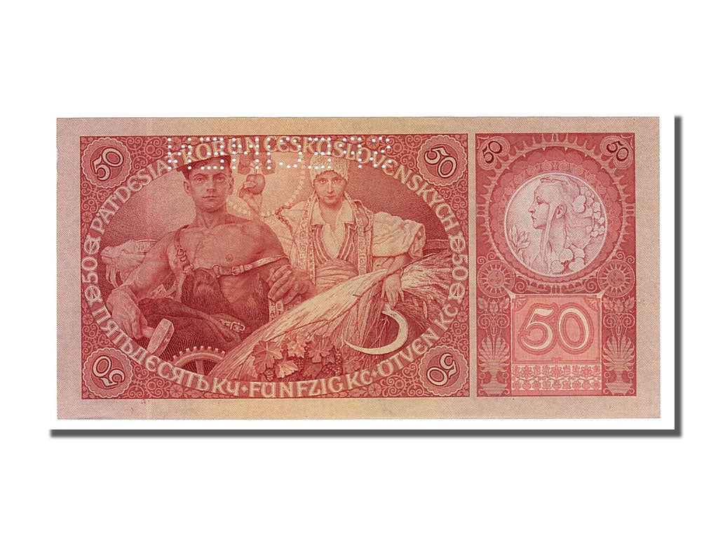 Czechoslovakia, 50 Korun, 1929, KM #22s, 1929-10-01, UNC(65-70), 848968