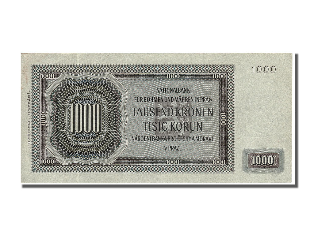 Billet, Bohemia and Moravia, 1000 Korun, 1942, 1942-10-24, SPL