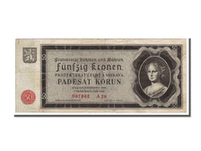 Bohemia and Moravia, 50 Korun, 1940, KM #5a, 1940-09-12, EF(40-45), A23