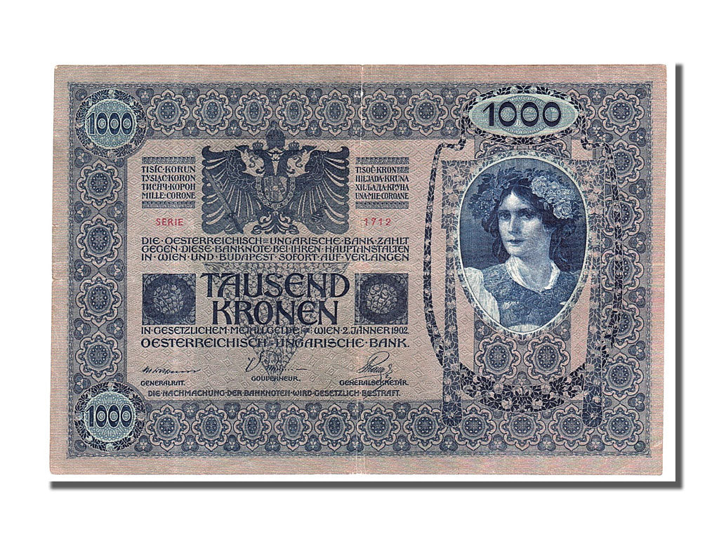 Billet, Autriche, 1000 Kronen, 1902, 1902-01-02, SUP
