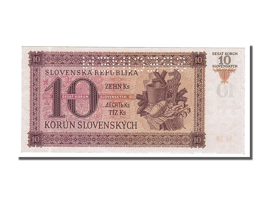 Banknote, Slovakia, 10 Korun, 1943, 1943-07-20, UNC(65-70)