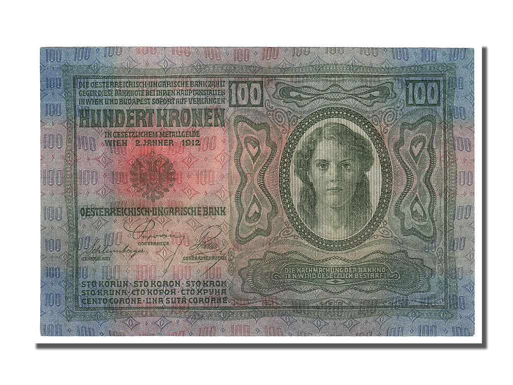 Austria, 100 Kronen, 1912, KM #12, 1912-01-02, UNC(65-70), 2386